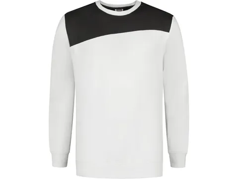 Tricorp 302013 sweater wit/grijs maat XL