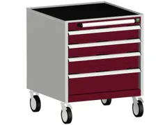 ladekast,HxBxD 780x650x525mm,4lade(n),lade voor normale belastingen