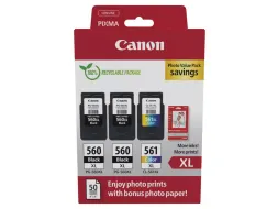 3712C012 Canon PG-560XL x2/CL-561XL-inktcartridge + fotopapier