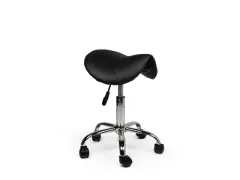 Zadelkruk Kapperskruk Zwart Lage Gasveer Zonder Rugleuning