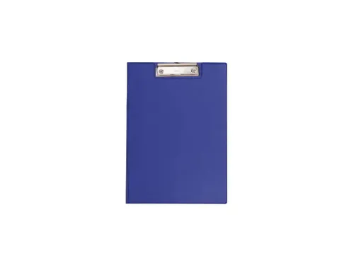 Klembordmap MAUL A4 staand PVC met penlus en insteek blauw