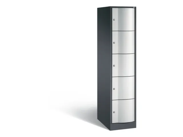 armoire multicases,corps RAL7021,face avant RAL7035
