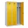 locker voor scheiding van kleding,HxBxD 1850x1200x500mm,3vak
