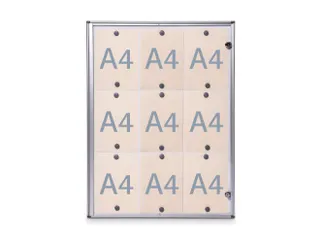 Vitrine MAULextraslim formaat 9xA4 - 1