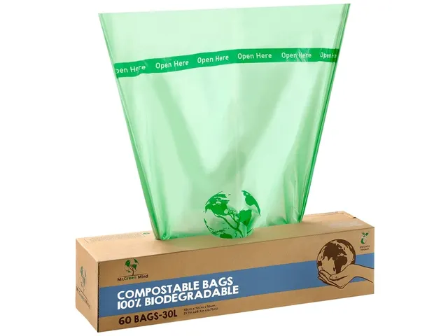 Afvalzak bio Mr. Green Mind 54x72cm 30 liter dispenser 60 stuks