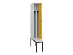 locker met bank,voor scheiding van kleding,HxBxD 2120x300x815mm,1vak