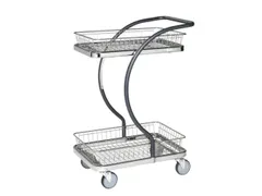 etagewagen,draagverm. 120kg,2etage(s),laadvl. LxB 595x360mm,staaletage