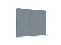 Scheidingswand Textiel 200x150cm Hexagon Grijs
