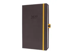 Weekagenda Linescape A5 2027 (EN) donkergrijs Hardcover verticale inde