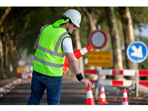Inuteq Bodycool 2BSafe koelvest fluo geel maat L