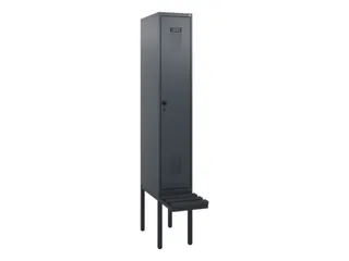 locker met bank,HxBxD 1950x300x815mm,1vak,vak B 300mm,draaigrendel - 2