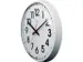 Horloge murale NXT dia. 26cm plast. blanc, cadran blanc avec lentille