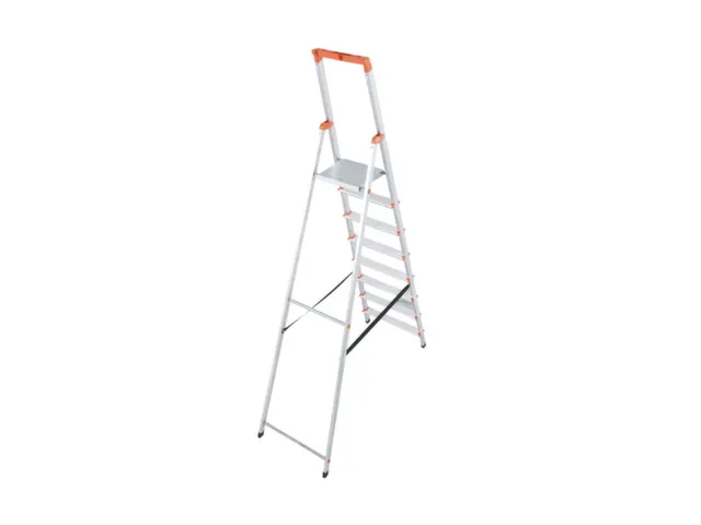 Lichte Burotrap Aluminium 8 Treden Platform 25x25cm H 1,7 m