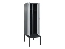 locker met bank,voor scheiding van kleding,HxBxD 2120x600x815mm,2vak