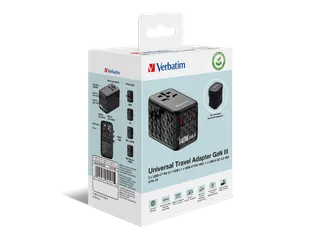Verbatim 32125 GaN III universele travel adapter UTA-10 - 2