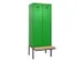 locker met bank,voor scheiding van kleding,HxBxD 2120x800x815mm,2vak