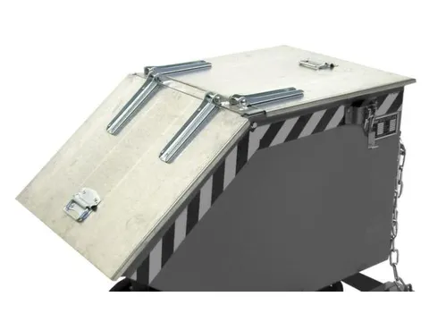 2-Dlg. Klapdeksel,Staal,V. Kiepwagens 1M³,Verzinkt