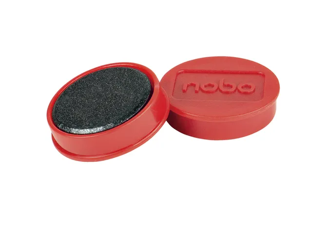 Magneet Nobo 32mm rood 10 stuks