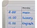 DESQ Whiteboard Weekplanner 60x90cm