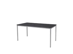 Domino Basic Tafel Vaste Hoogte 160x80 houtprint schaduw alu 4-poots