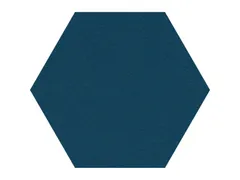 Prikbord Zeshoek Blauw kleur 2214 Bulletin Paneel Ø 60cm frameloos