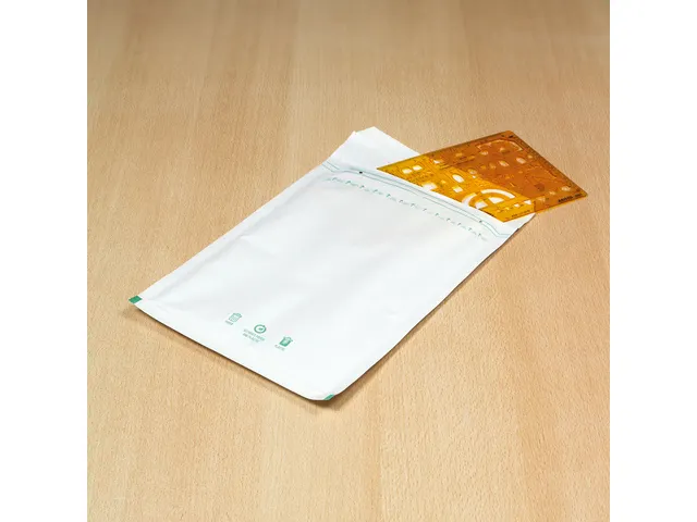 Luchtkussenenvelop Raadhuis D14 180x265mm wit plakstrip 100 stuks