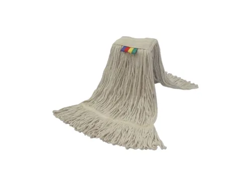 Strengenmop katoen met band en geluste strengen 350 gram