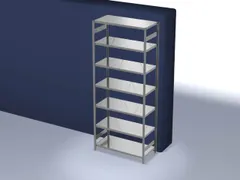 magazijnstelling,grondveld,HxBxD 3000x1360x635mm,vakl. 190kg