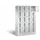 Lockerkast 1800x1190x500mm 4x5 vakken Cilinderslot, Sokkel, RAL7035