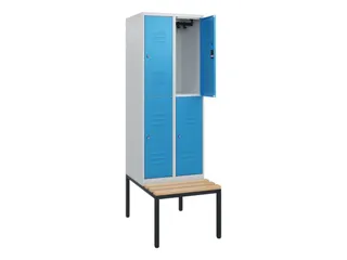 Dubbeldekse dekenkist,HxBxD 1950x600x815mm,2x2vak.,vak B 300mm - 2