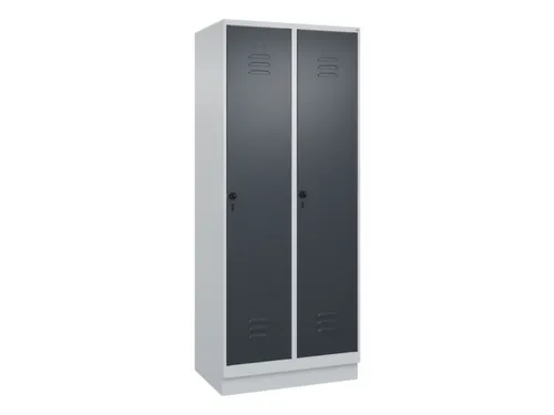 locker,HxBxD 1950x800x500mm,2vak,vak B 400mm,draaigrendel,sokkel