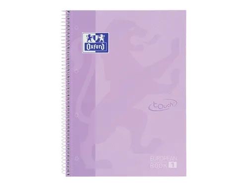 Notitieboek Touch Europeanbook A4+ lijn 80v Pastel Paars