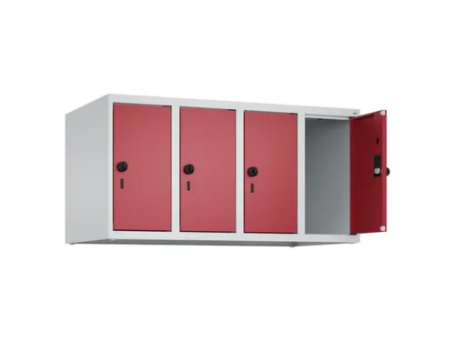 opzetkast,v. locker,4vak.,vak B 250mm,HxBxD 500x1000x500mm,vleugeldeur