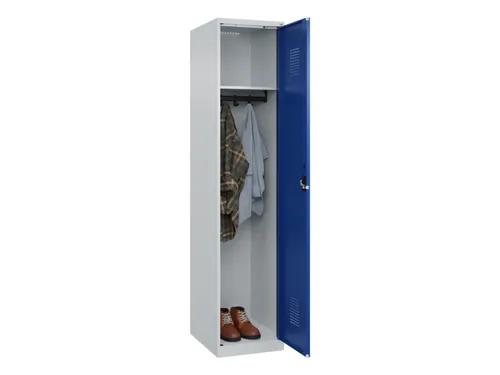 locker,HxBxD 1850x400x500mm,1vak,vak B 400mm,cil.-slot,staand op vloer