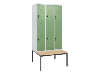 Dubbeldekse dekenkist,HxBxD 1950x900x815mm,3x2vak.,vak B 300mm - 1
