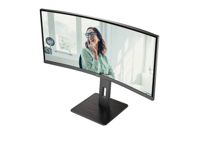 AOC 34 Inch Monitor UltraWide Quad HD LED Zwart