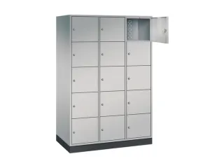 grootvolume-lockersysteem,HxBxD 1950x1220x600mm,3x5vakken,cil.-slot - 1