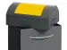 Conteneur de tri sélectif de 60l HxlxP 790x380x320mm tôle d'acier 2r