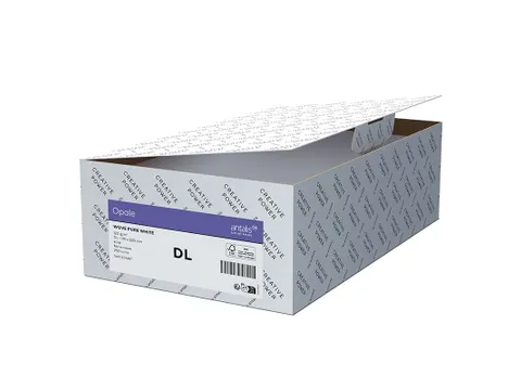 Envelop DL 110x220mm Strip Opale Velijn reference 130µm hoogwit