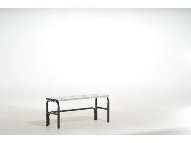 banc-patère HxL 450x1015mm barres alu RAL7016