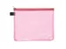 etui A5 PVC-vrij rood transparant met ritssluiting