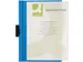 Klemmap PP Met Metalen Clip A4 30 Vel Transparant Blauw