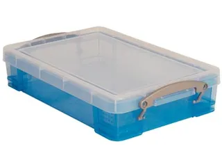 Opbergdoos 4 Liter Transparant Blauw Useful - 1