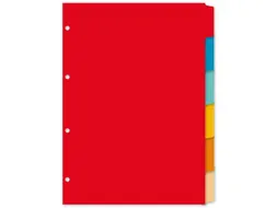 Tabblad Kangaro A4 blanco karton 180 grams assorti 4-gaats 6-delig