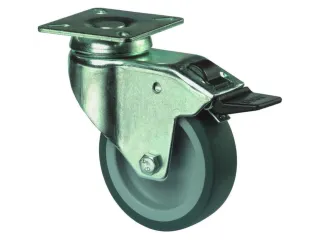 Zwenkwiel Dubbele Vastzetter 65kg Plaat 100x24mm Thermoplast - 2