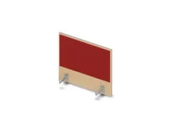 opzetpaneel bureau aanbouw zijkant NE-esdoorn BN4011-rood 600mm