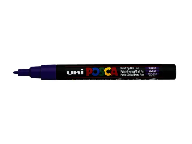 Verfstift Posca PC3M Fijne punt 0,9-1,3mm Paars