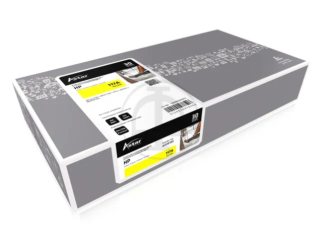 Cartouche d'encre Rebuilt AS20193 ASTAR HP 117A CLJ Jaune