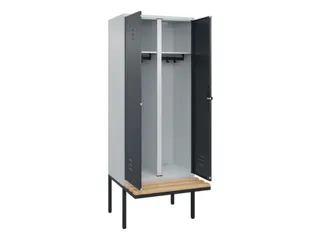 locker voor scheiding van kleding,HxBxD 2120x800x815mm,2vak - 2