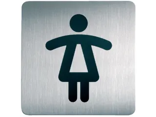 Infobord pictogram Durable 4956 vierkant wc dames 150mm - 1